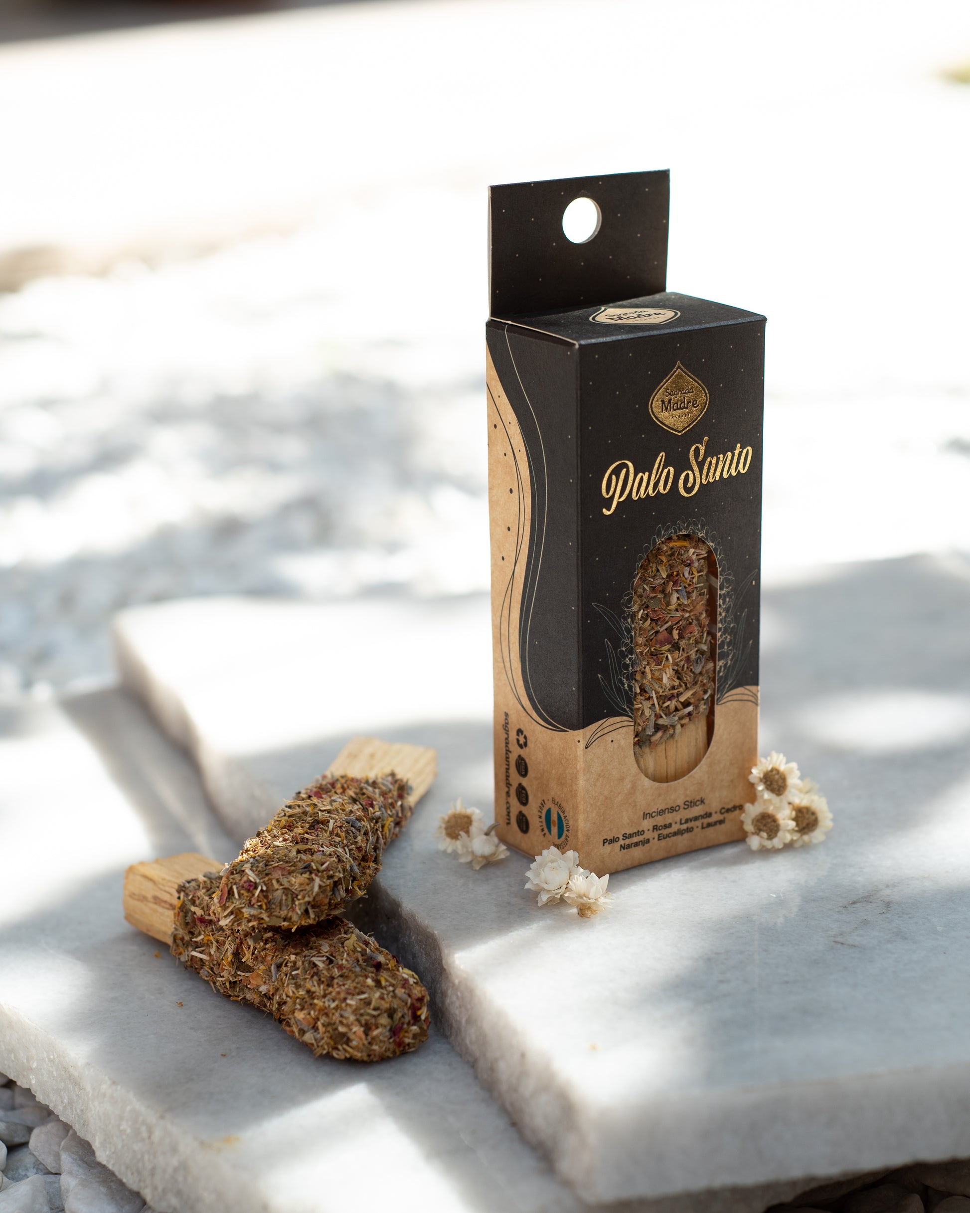 Sagrada Madre Palo Santo Flower Stick Verpackung Extra