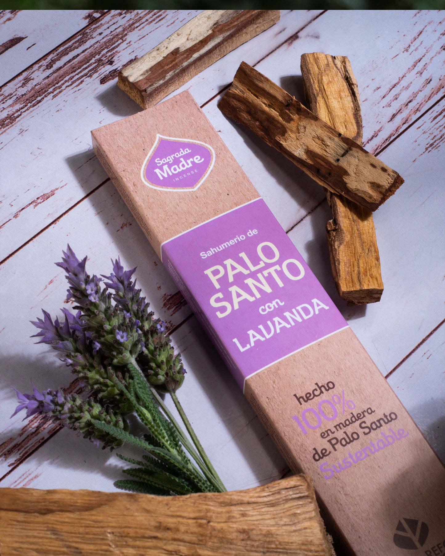 Sagrada Madre Palo Santo Lavendel Raeucherstaebchen